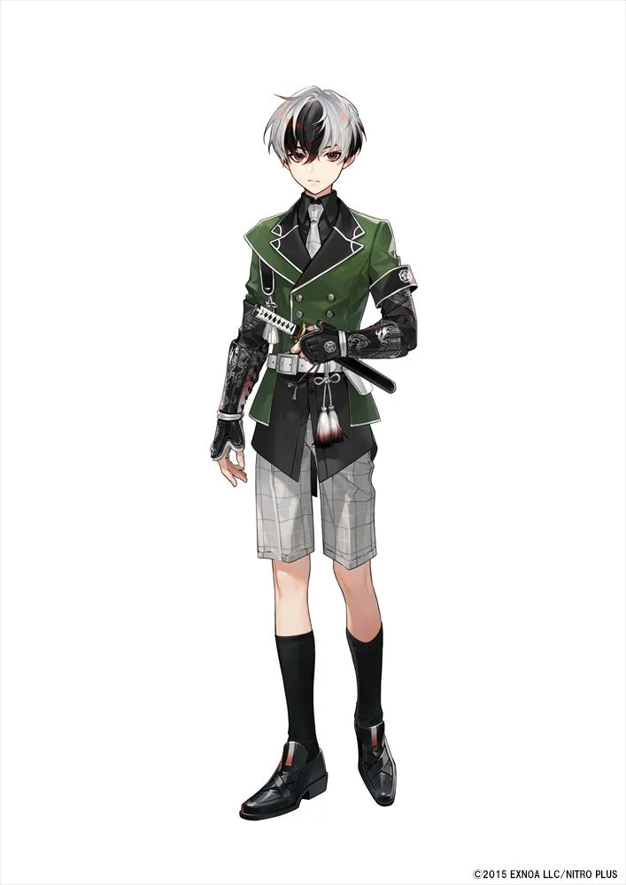 新刀剣男士「倶利伽羅江」の全身イラスト