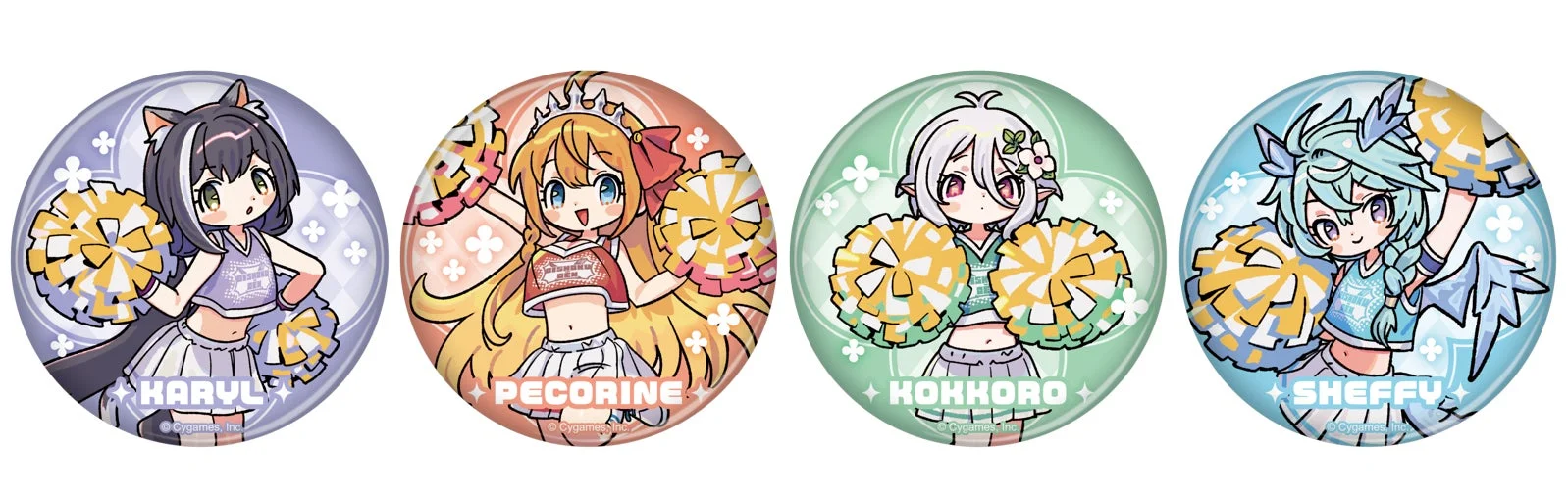 『プリコネR』コラボブラインド缶バッジ全4種