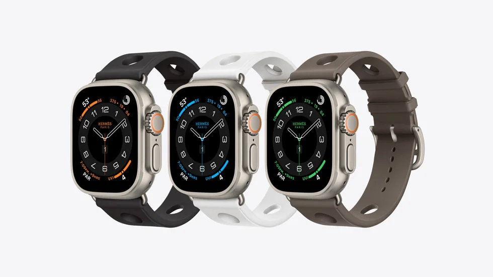 HermèsスキュブHダイビングストラップのApple Watch Ultra 3