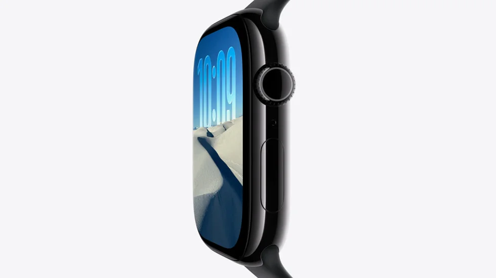 薄型デザインが特徴のApple Watch Series 11側面