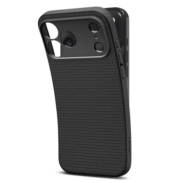 iPhone 17シリーズ用マットデザインケース「リキッド・エア」マット・ブラック