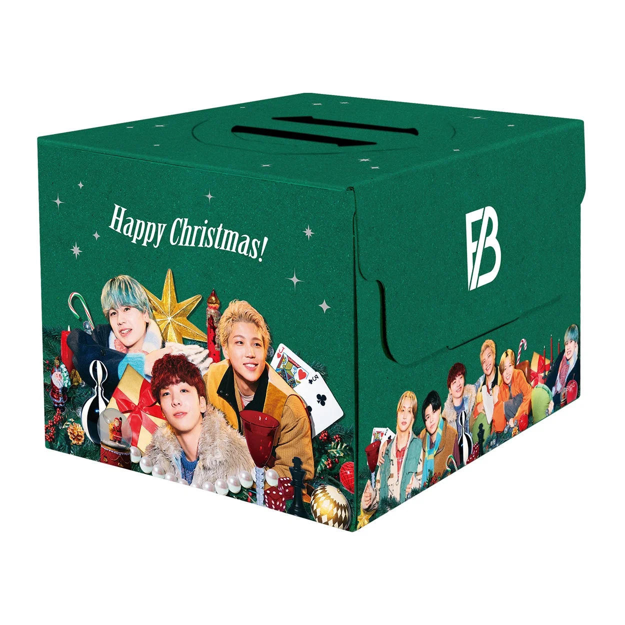 BE:FIRSTメンバーがデザインされたクリスマスケーキ用特製ボックス