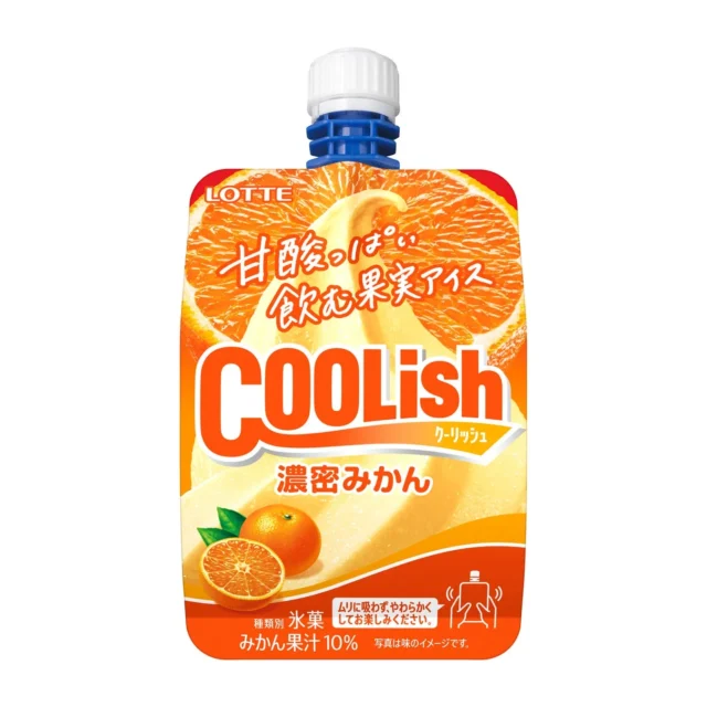 ロッテ クーリッシュ濃密みかんのパッケージ正面