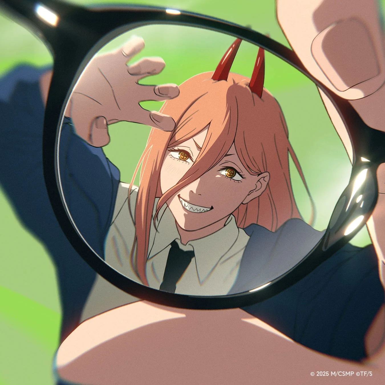 JINSコラボ眼鏡越しのパワーのイラスト