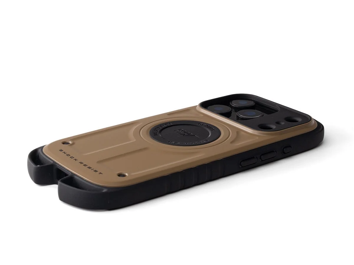 GRAVITY Rugged. ベージュ MagSafe対応ケースの側面