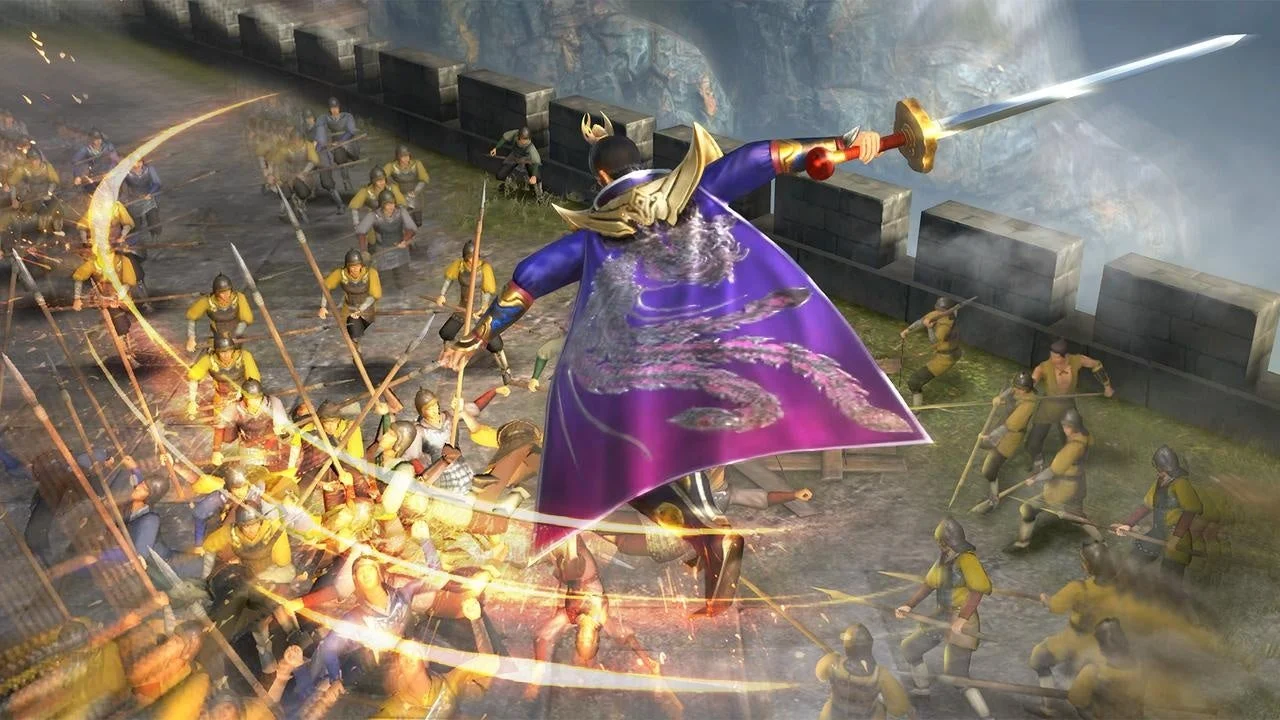 一騎当千の爽快アクションを表現するゲームプレイ画面