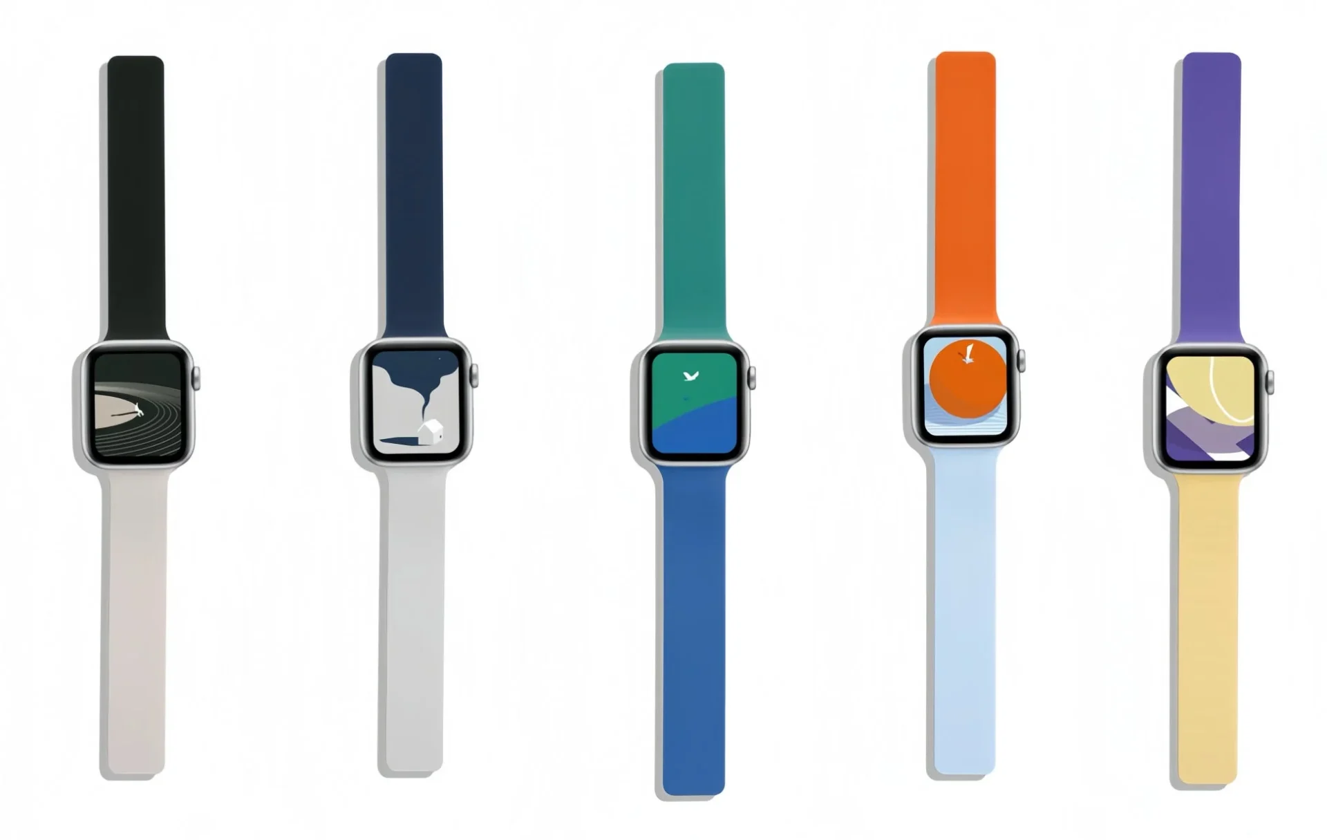MOFT Apple Watch用マグネット式シリコンバンドの全5色