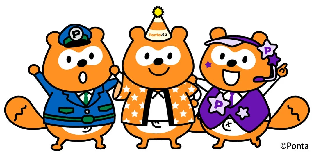 新しいオリジナルPontaキャラクター3体