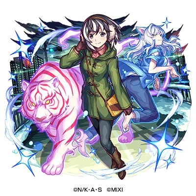 期間限定ガチャ「羽川翼（獣神化）」のイラスト