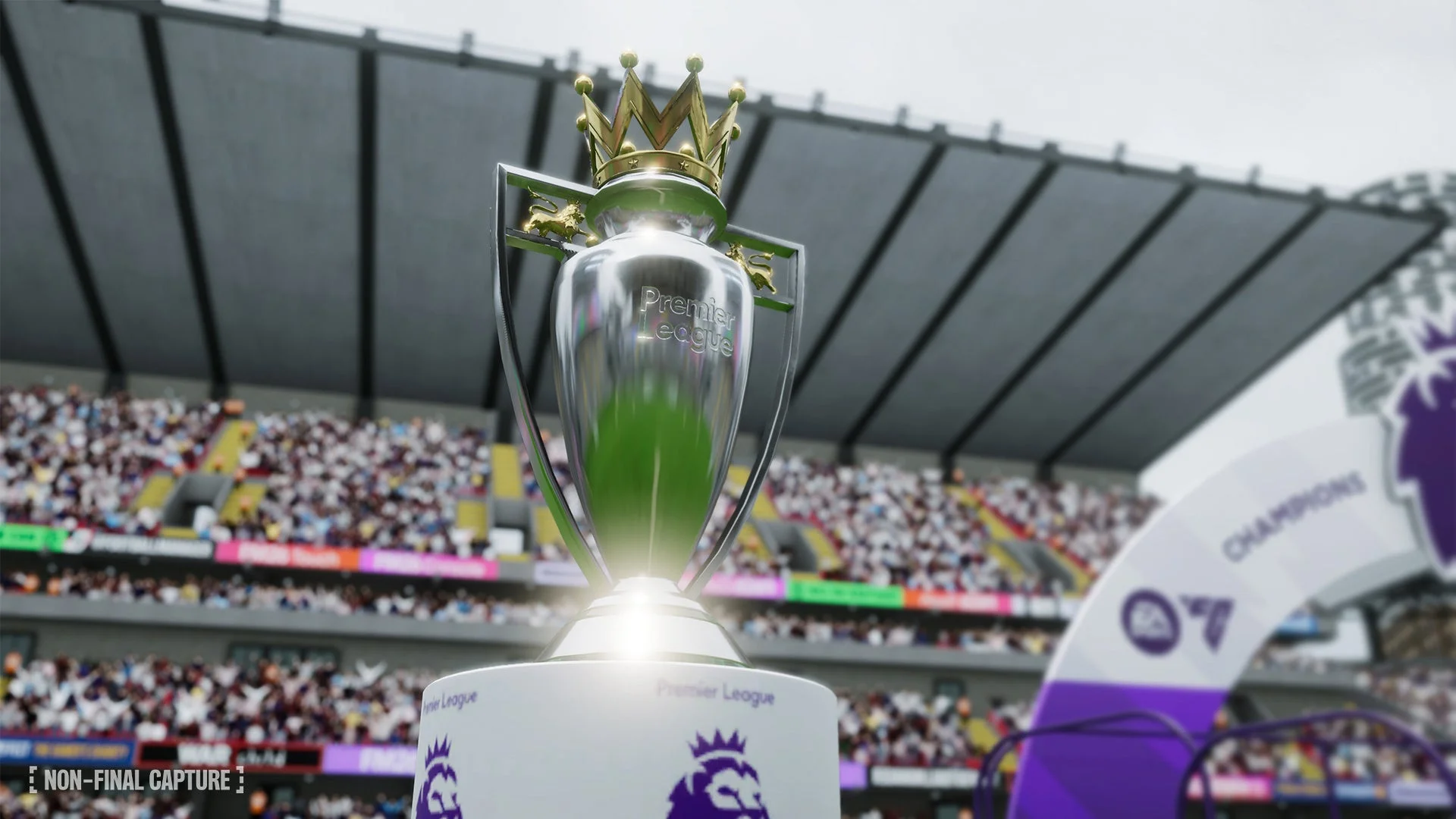 Football Manager 2026に登場するプレミアリーグトロフィー
