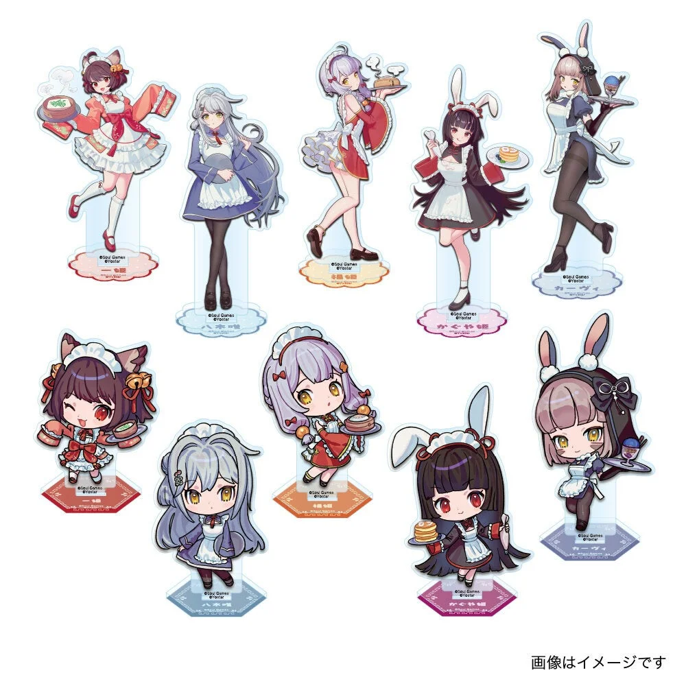 『雀魂』コラボのアクリルフィギュア全10種
