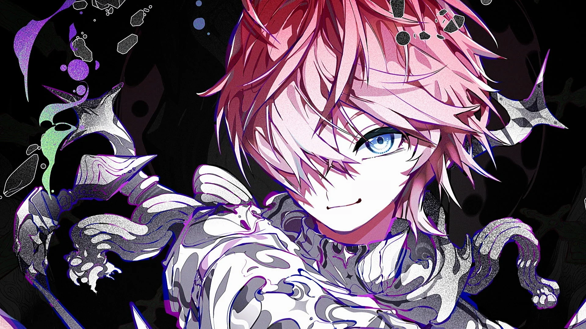 新曲MVに登場するさとみさんのダークなイラスト