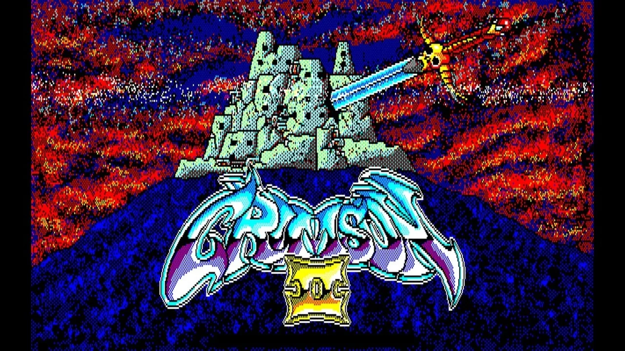 「クリムゾンII 邪神の逆襲」のゲームタイトル画面