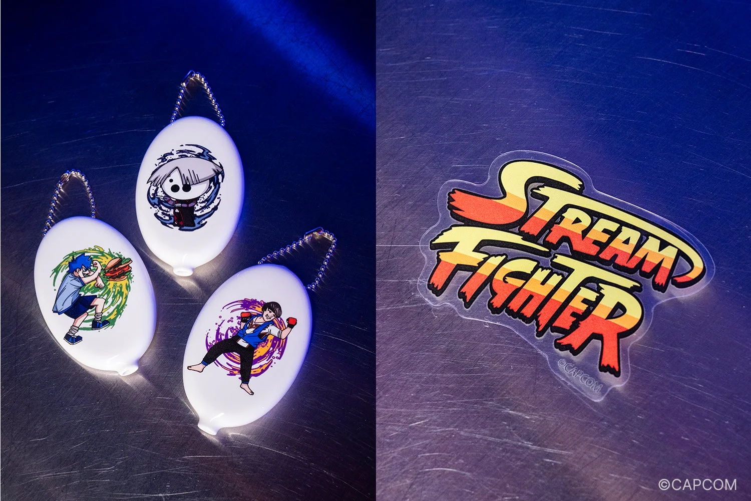 「STREAM FIGHTER with mellow」ラバーコインケースとステッカー