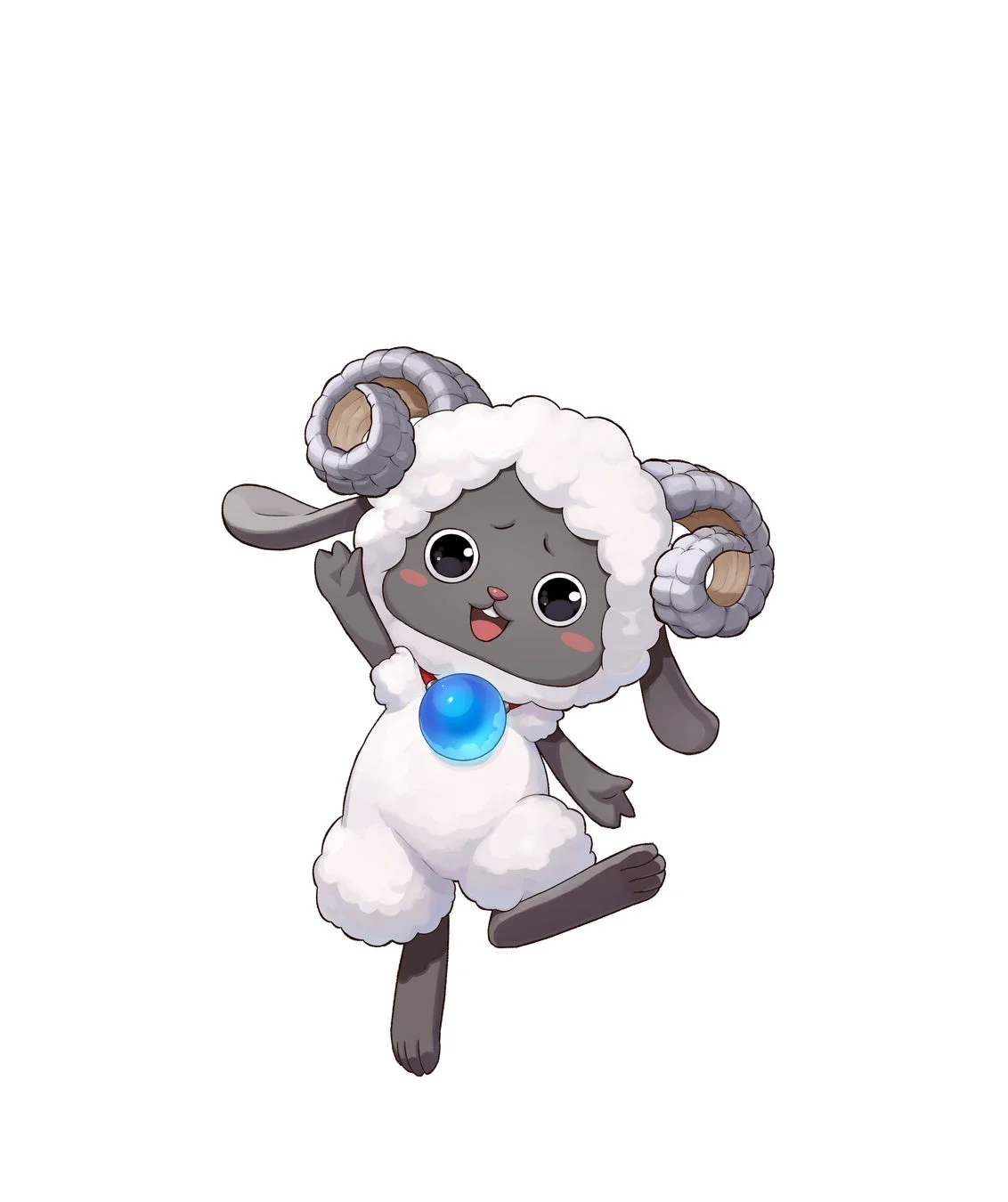 相棒キャラクター「モコロン」の立ち絵イラスト