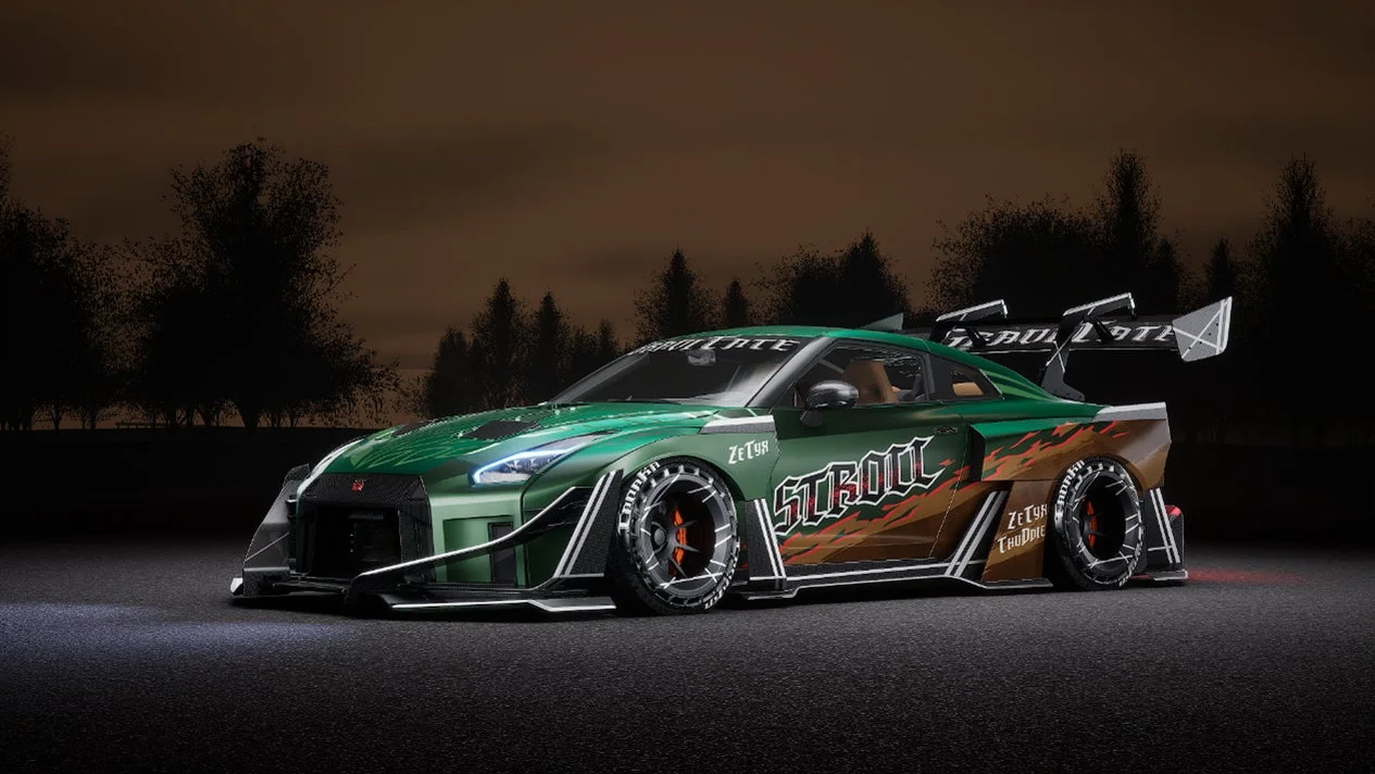 レーシングマスターと進撃の巨人コラボ限定の日産GT-Rカスタムカー