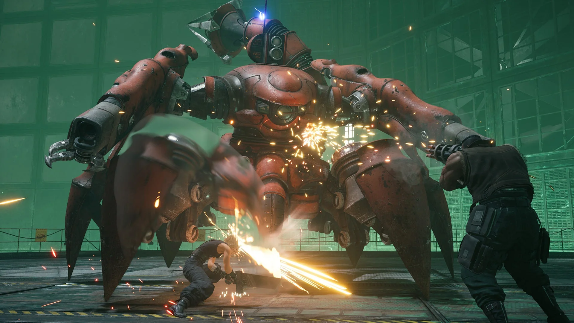 『FFVII リメイク インターグレード』の戦闘シーン