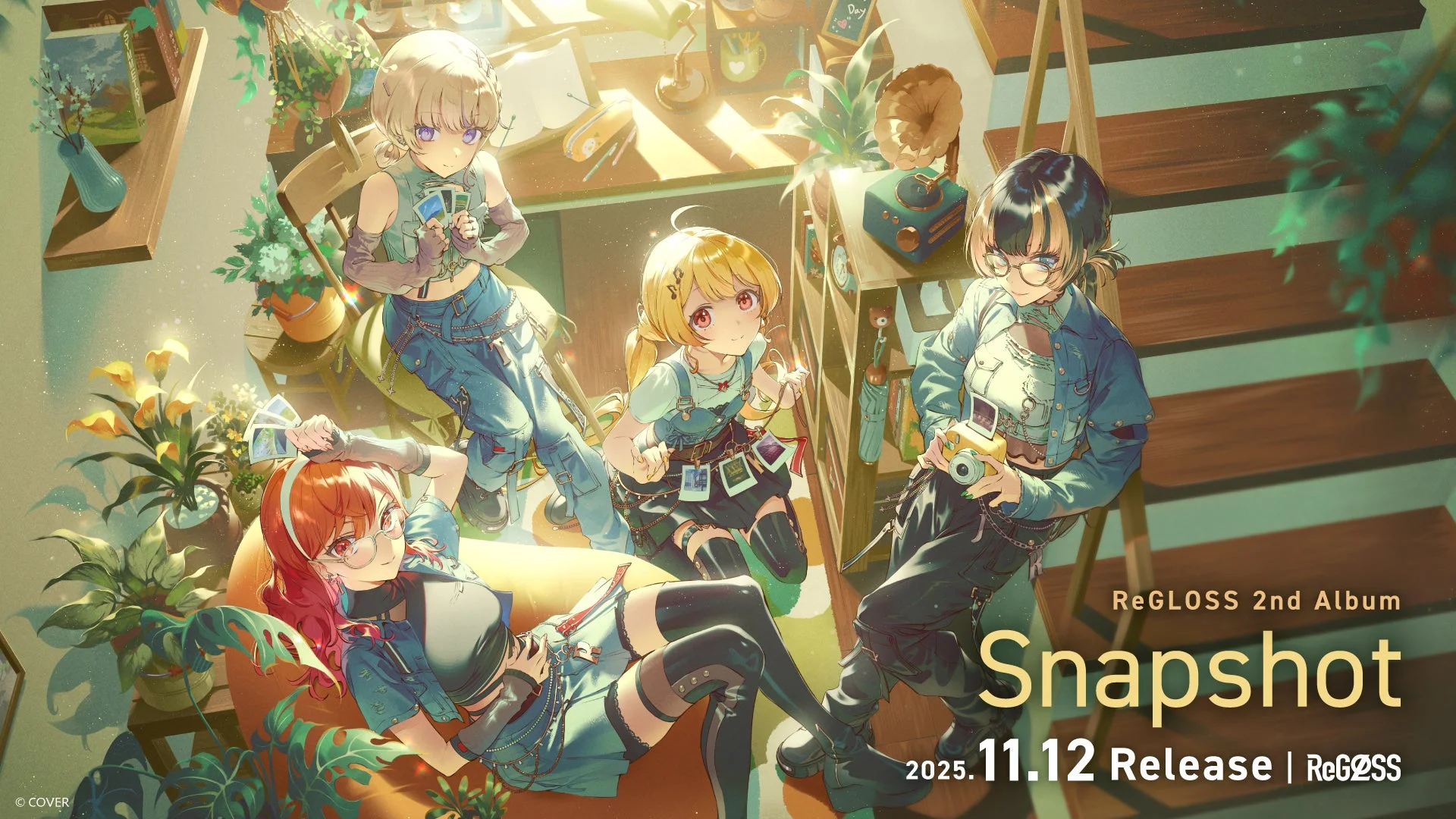 ReGLOSS 2ndアルバム『Snapshot』のキービジュアル