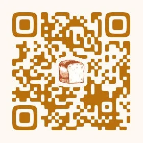 パンのイラストが中央にあるマイング公式サイトへのアクセス用QRコード