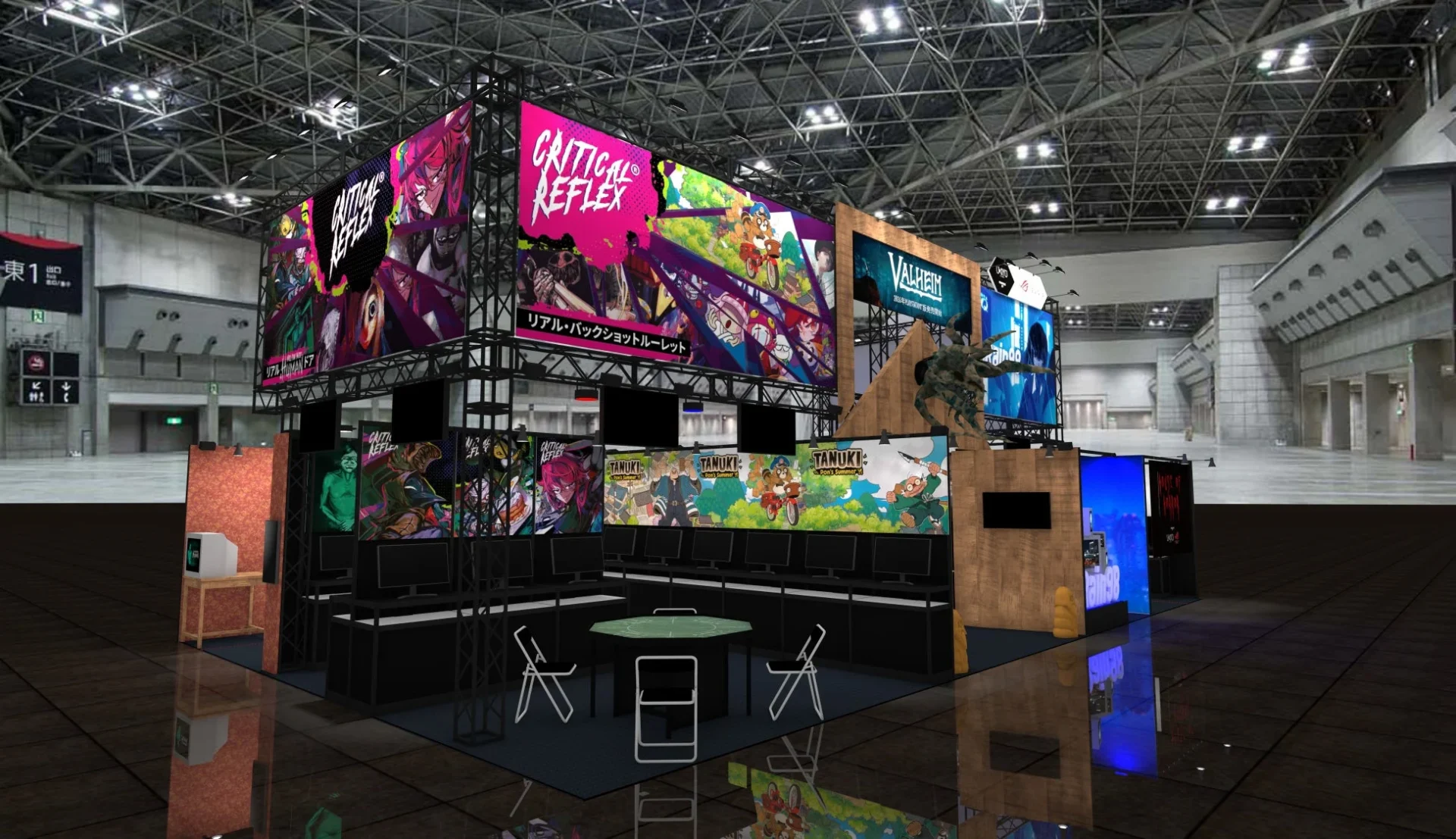 東京ゲームショウ2025 CRITICAL REFLEXブースの全体イメージ