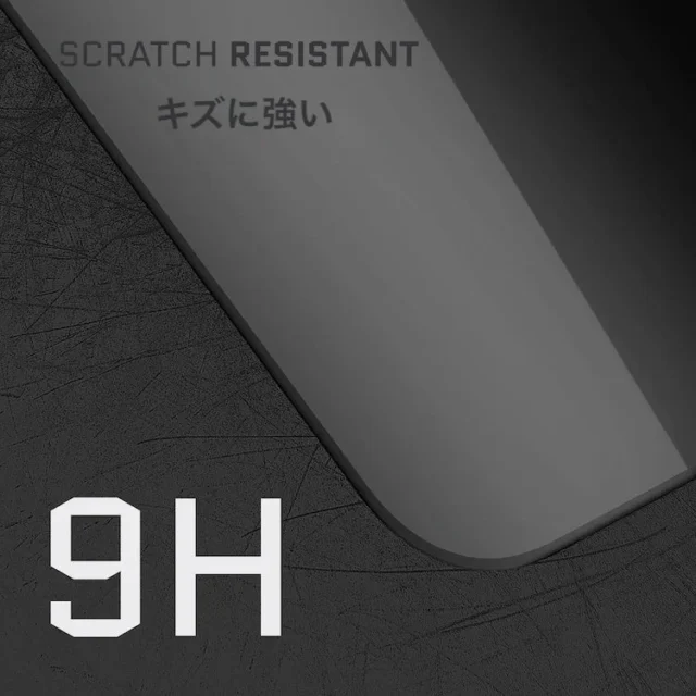 9Hの硬度で傷に強いスクリーンプロテクター