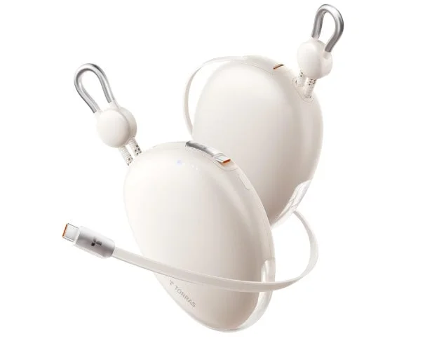 アウトドアにも日常にも！　TORRAS『FlexLine Pebble』巻き取り式モバイルバッテリーが9月16日より登場