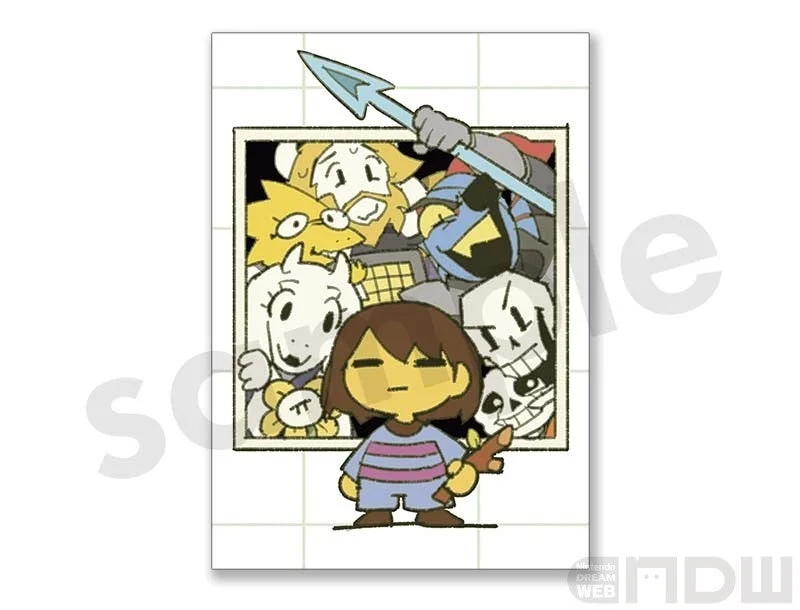 UNDERTALE描き下ろし大判ポストカードのデザイン