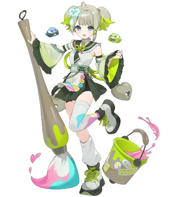 すぺしゃりて4期生VTuber、孫守まごものキャラクタービジュアル