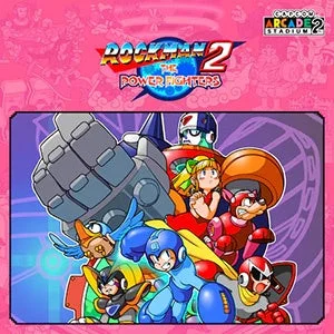 『ロックマン 2 ザ・パワーファイターズ』パッケージアート