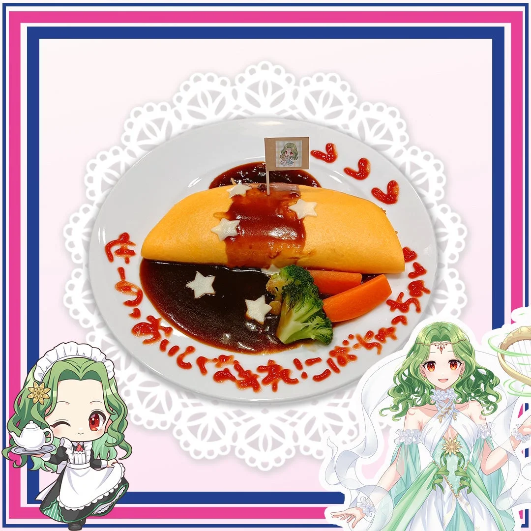楠木こばとコラボメニュー「きらきらこばちゅっちゅオムライス!」