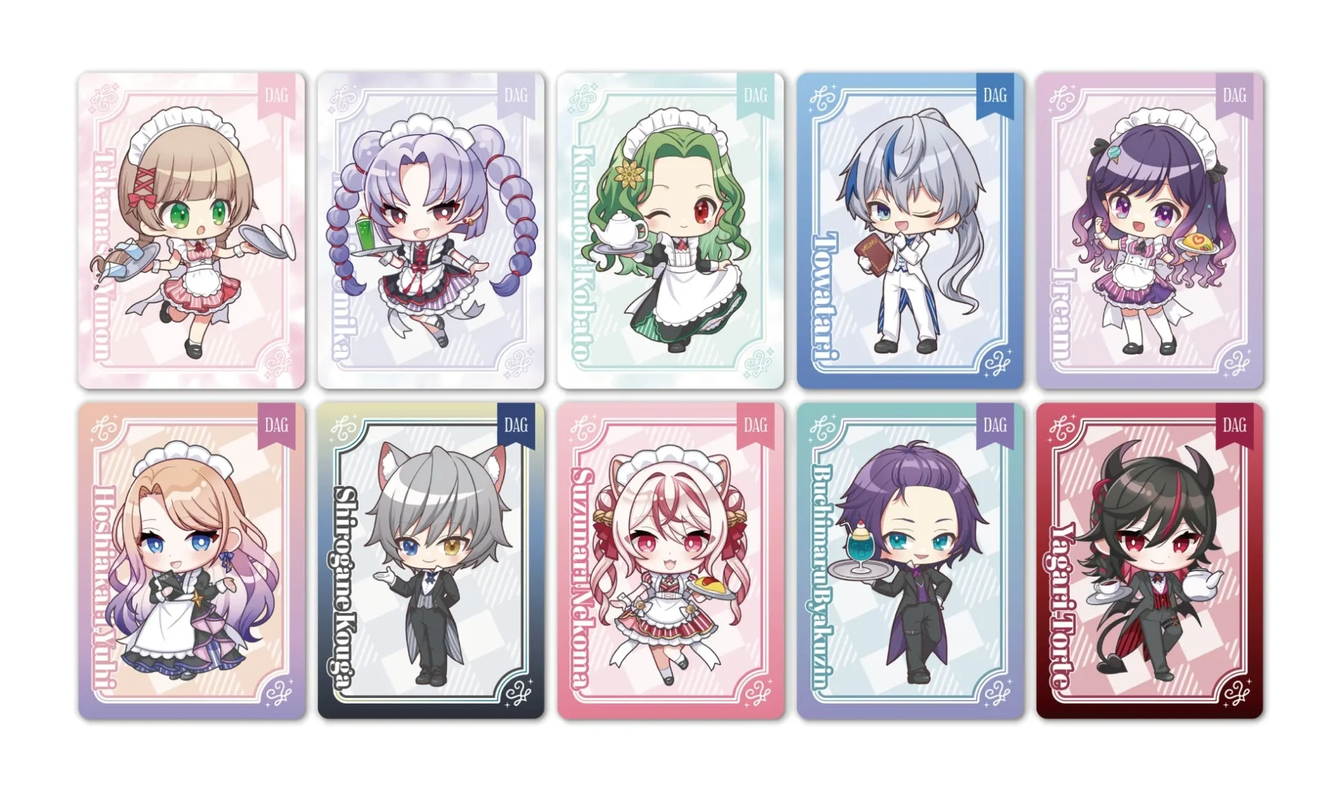 コラボカフェ特典限定トレーディングカード(ミニキャラver.)