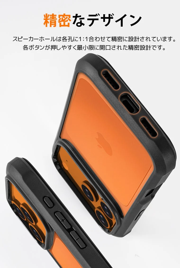 iPhone 17ケースのスピーカーホールとボタンの精密なデザイン