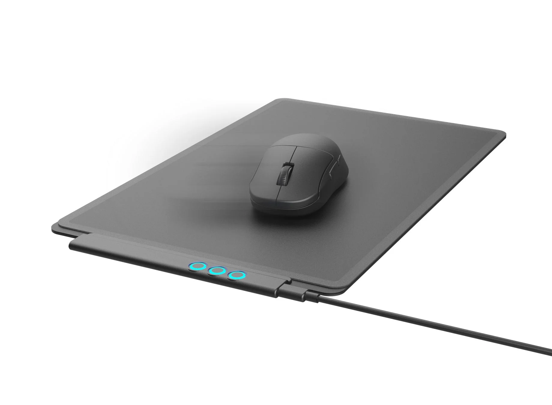 マウスパッド上で給電されるスーパーEMRマウス
