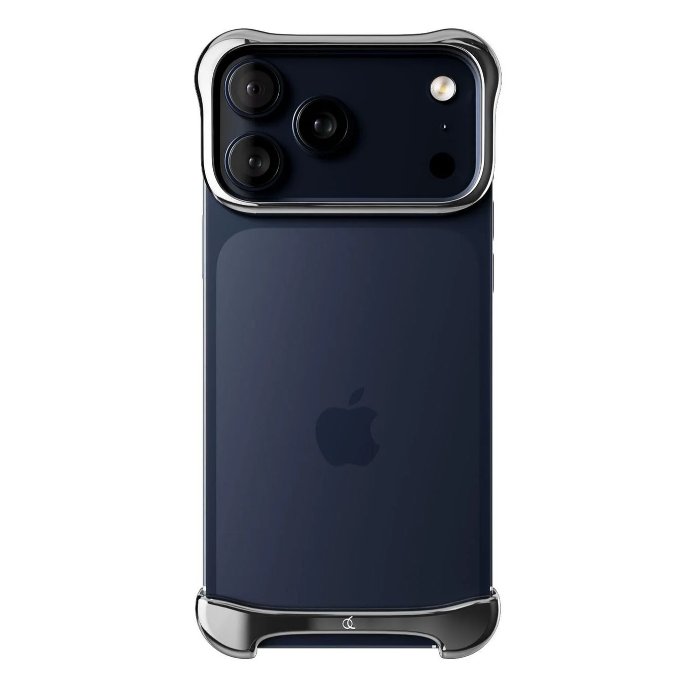 Arc Pulse iPhone17用ケース、アルミ・ミラーシルバー