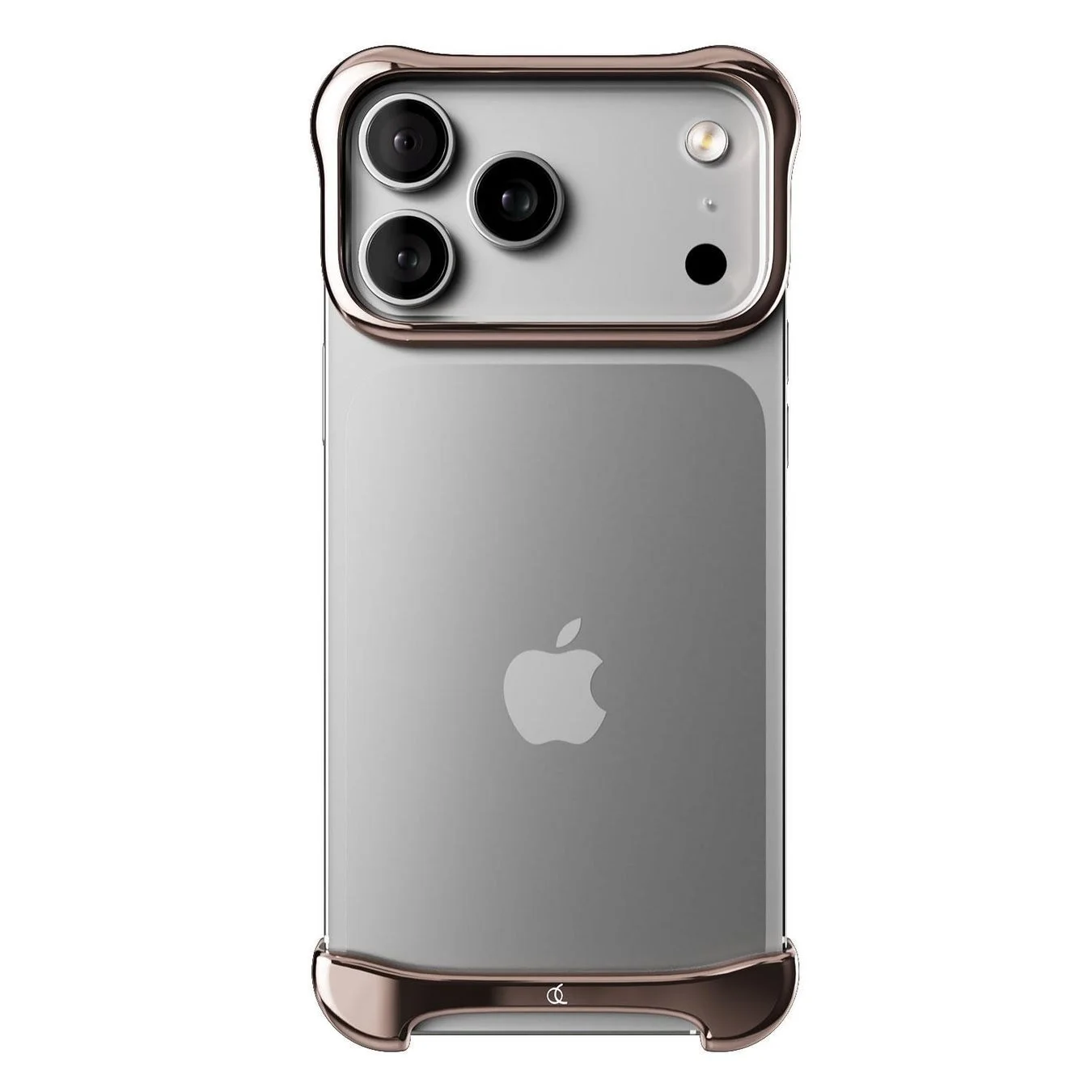 Arc Pulse iPhone17用ケース、アルミ・ローズブロンズ