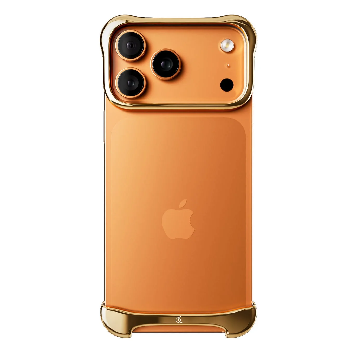 Arc Pulse iPhone17用ケース、アルミ・ミラーゴールド