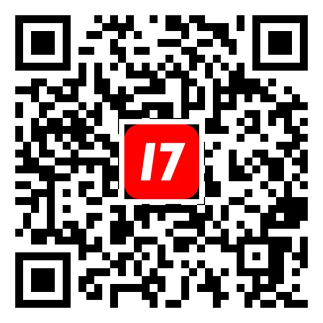 17LIVEアプリダウンロード用のQRコード