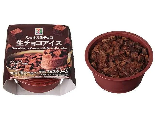 セブンプレミアム 生チョコアイスのパッケージと中身