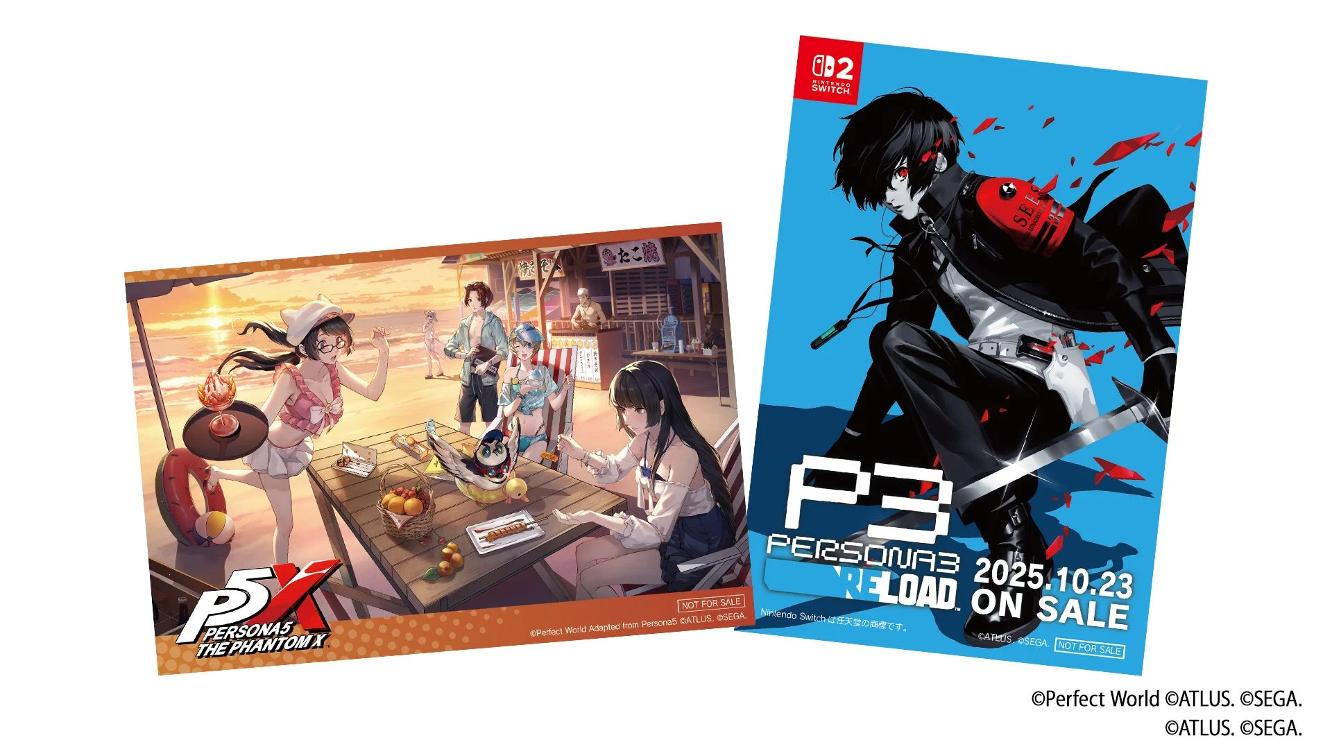 P5X夏イベントとP3RのTGS2025オリジナルステッカーセット