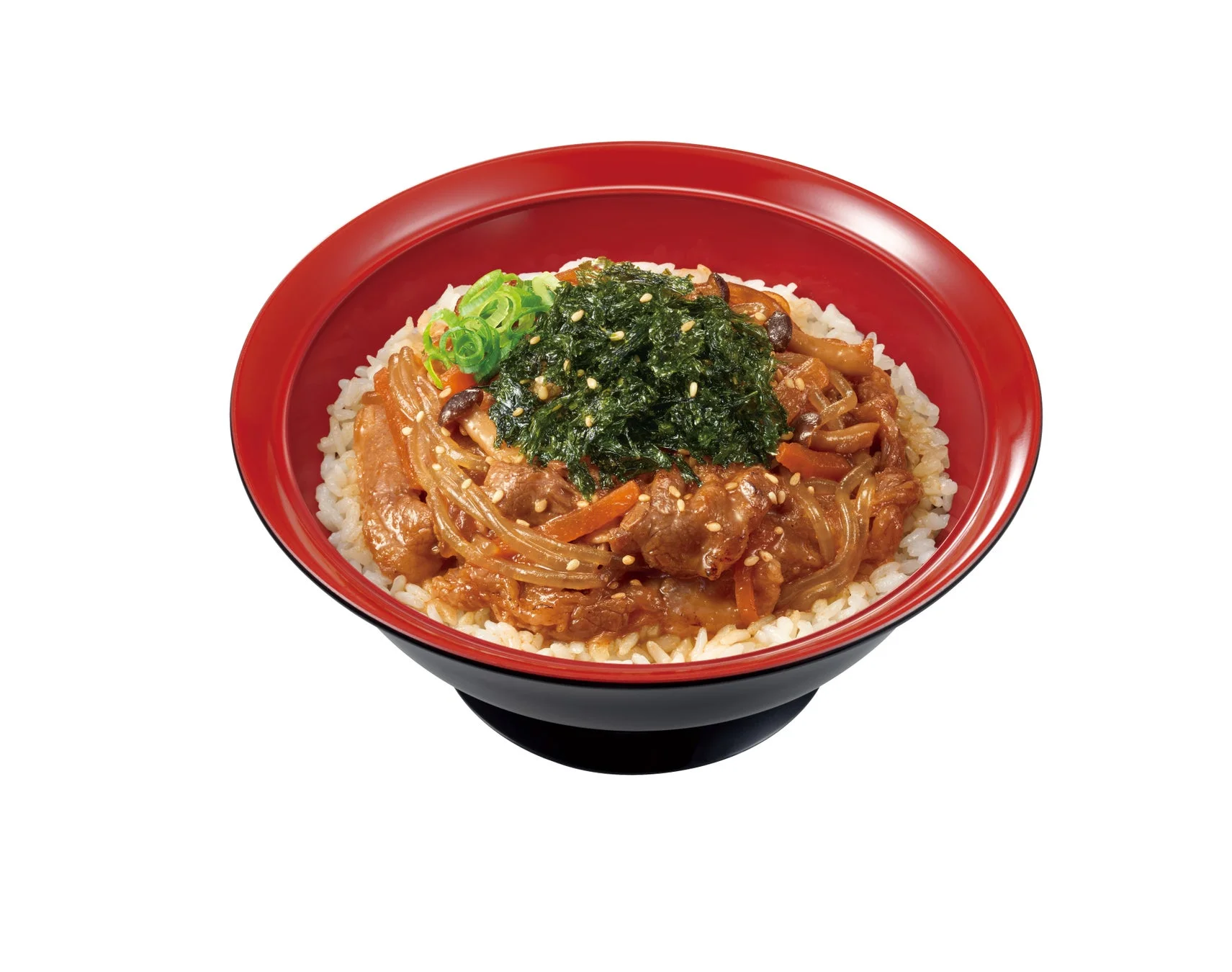 すき家「やみつき海苔プルコギ牛カルビ焼肉丼」の商品写真