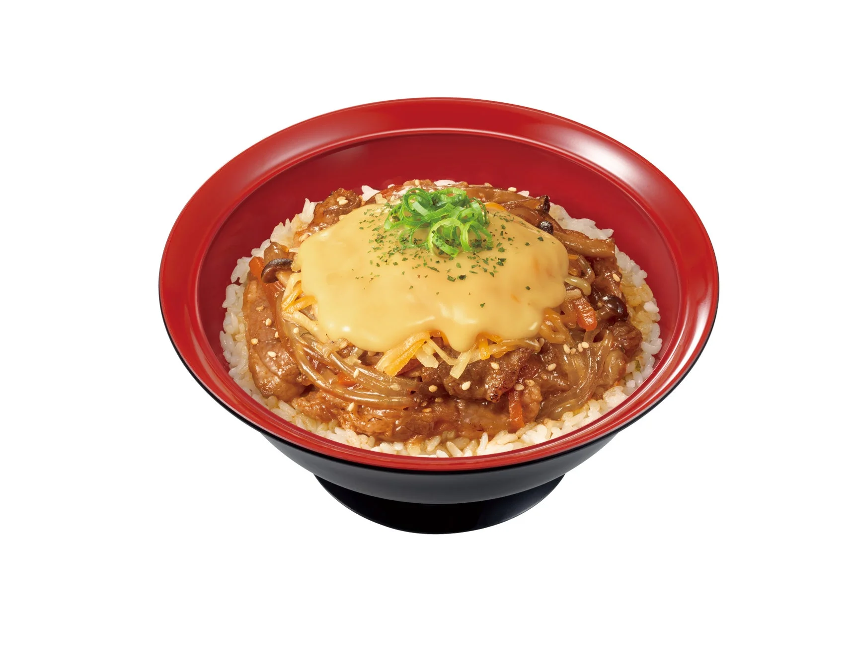 すき家「とろーり3種のチーズプルコギ牛カルビ焼肉丼」の商品写真