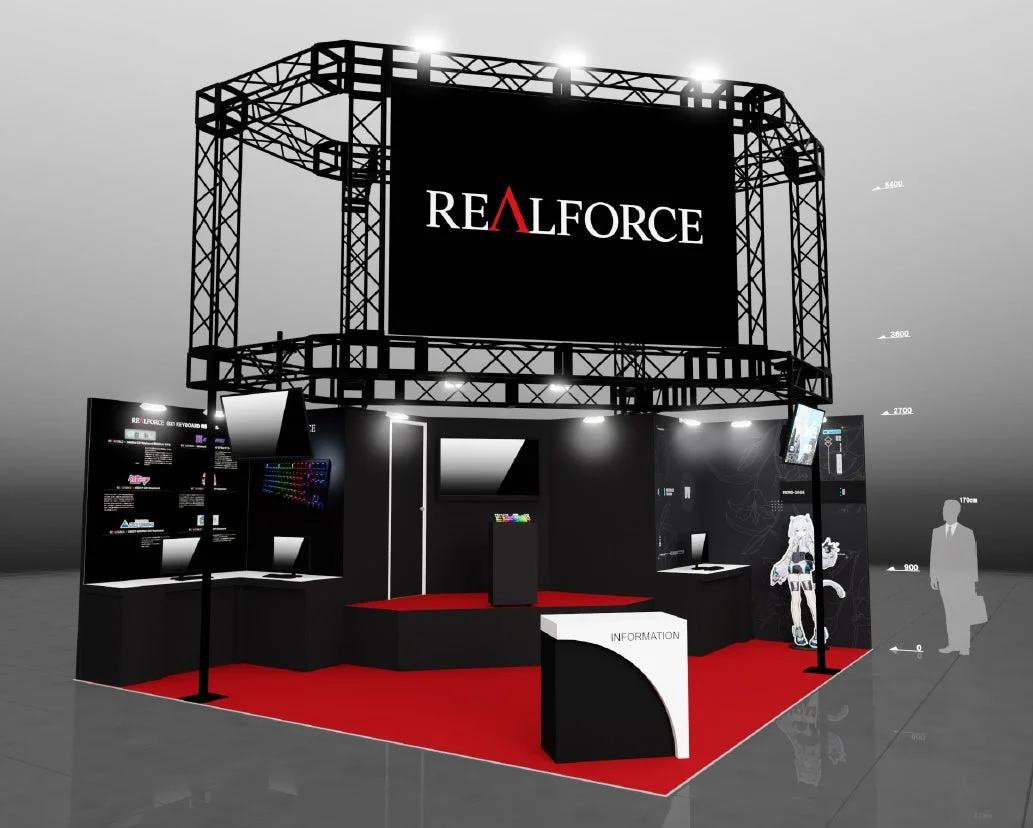 東プレREALFORCE東京ゲームショウ2025ブースのイメージ図