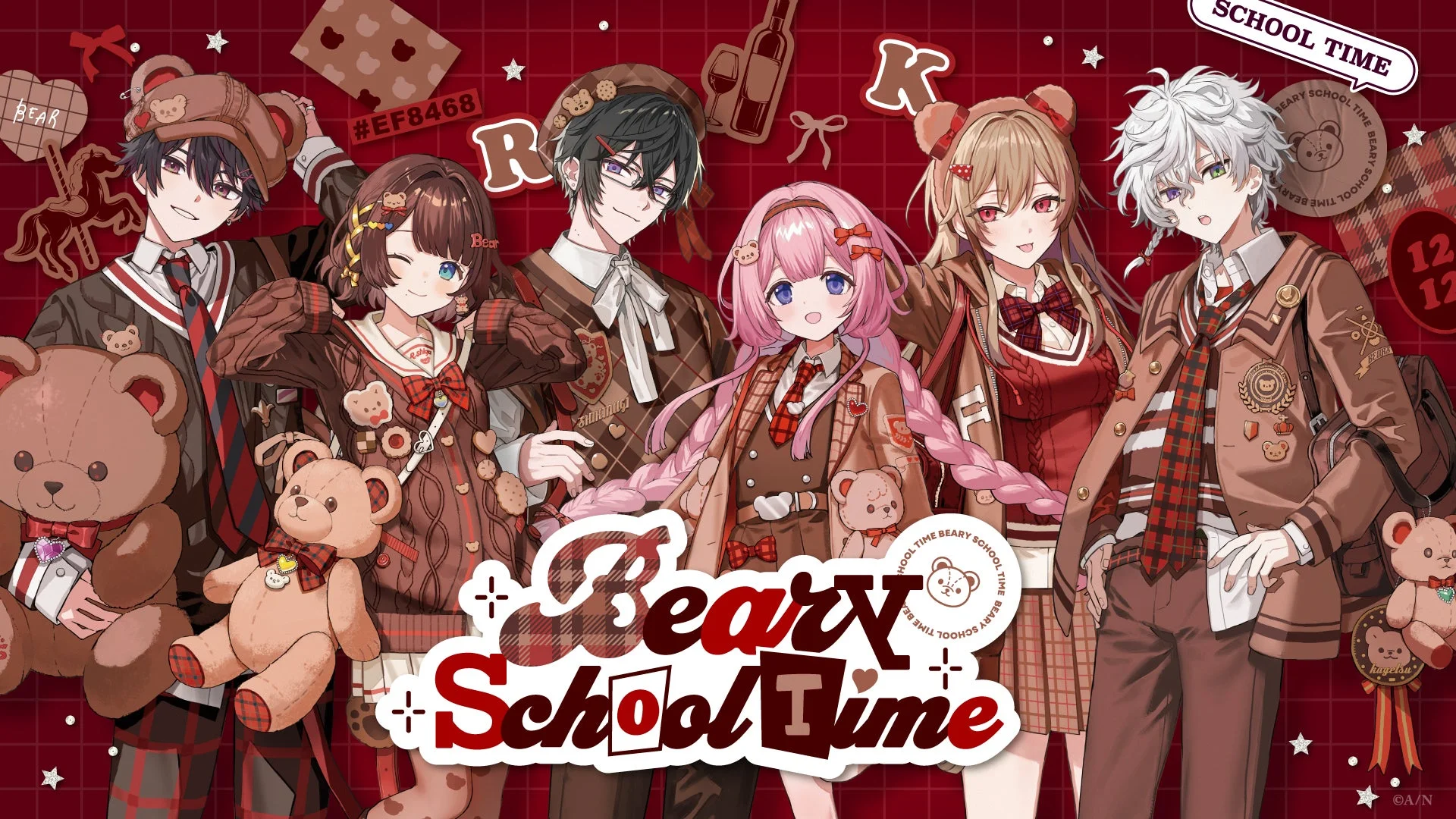 『Beary School Time』くま×制服テーマのビジュアル