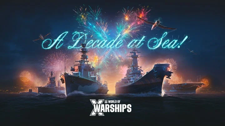 『World of Warships』10周年記念！　10時間特別配信と限定コラボグッズ発表　9月18日20時より