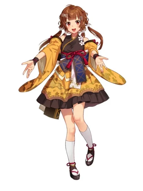キャラクター「美橋とわ」の全身イラスト
