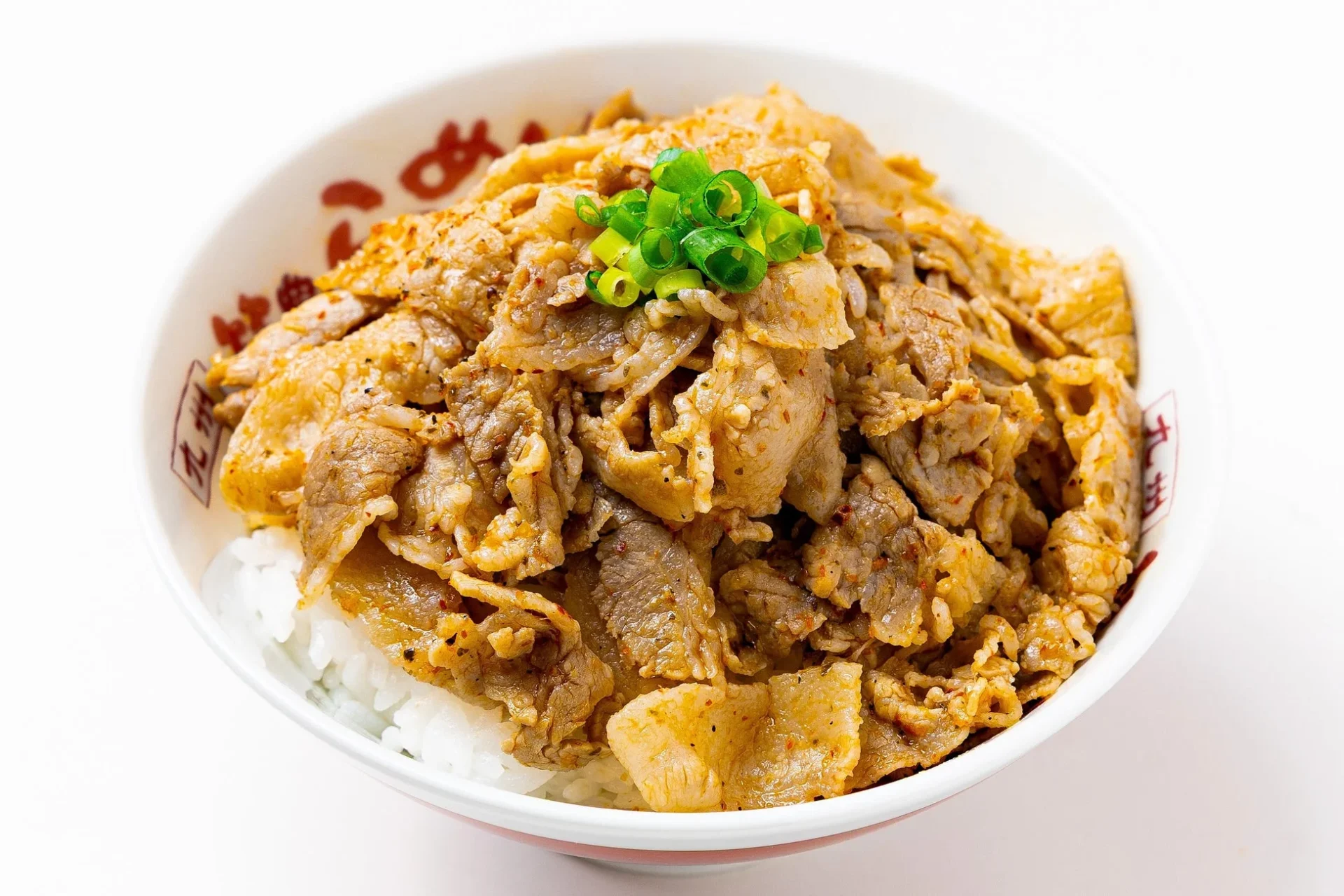 旨ッ辛ッ豚肉を使用した豚丼