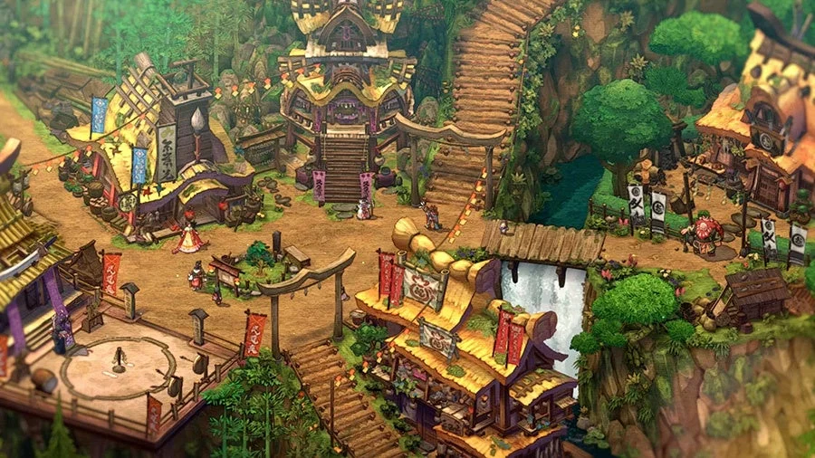 『トワと神樹の祈り子たち』ゲーム内フィールド「シンジュの里」