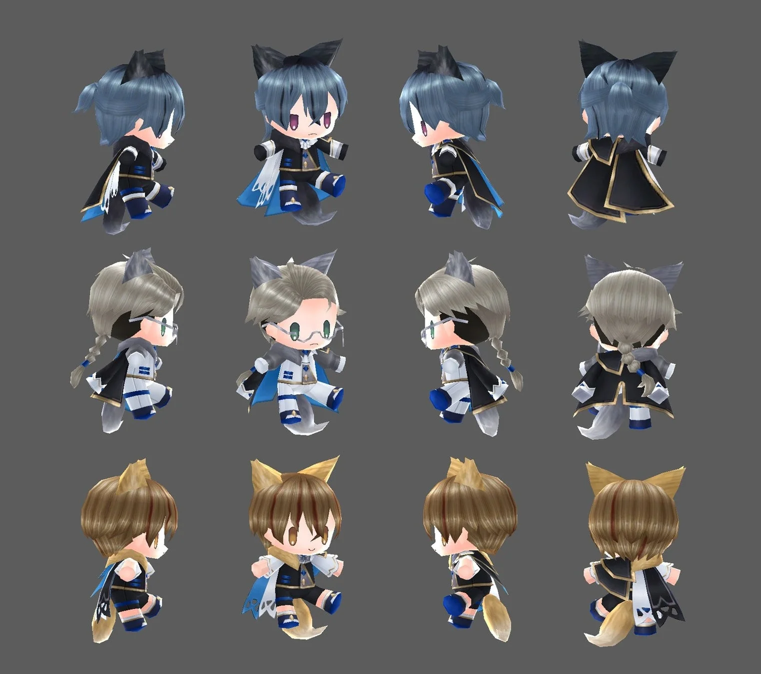 ホークアイズメンバーのオリジナル衣装ぬいぐるみアイテム