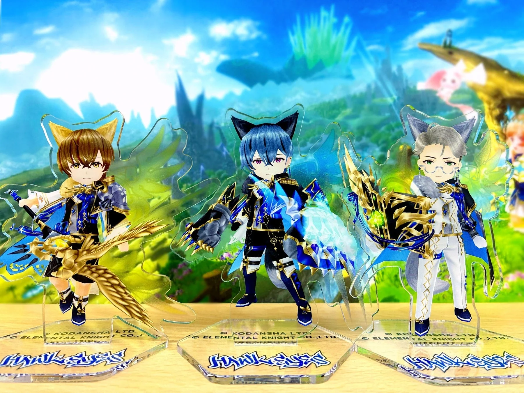 ホークアイズオリジナル衣装のアクリルスタンドセット