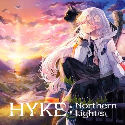 『HYKE:Northern Light(s)』のゲームロゴと主人公ハイク。